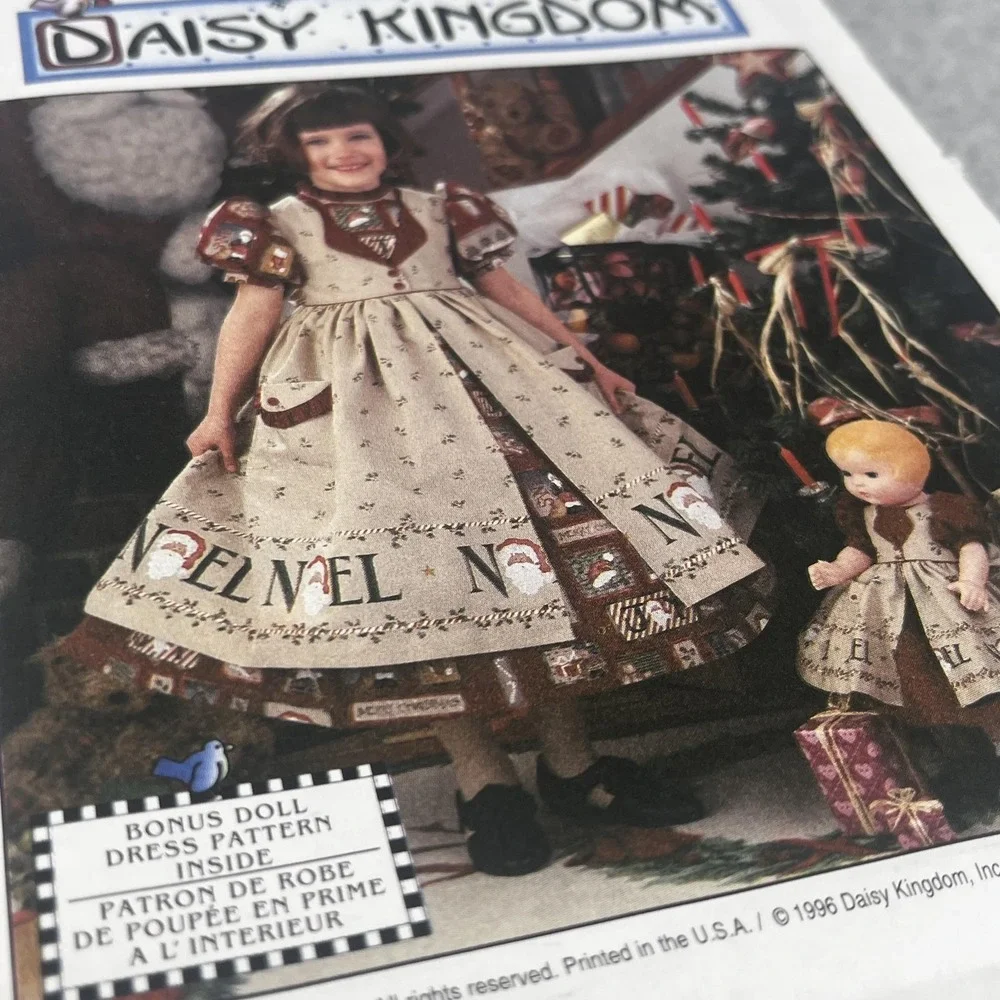 Uncut 7281 Daisy‎ Kingdom Child Dress Simplicity Girls 3-6 Pinafore Doll Pattern